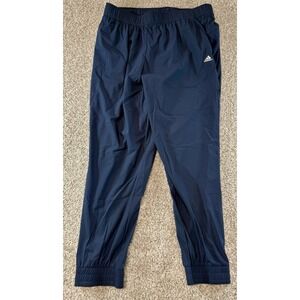 Adidas Golf Pants Navy Blue Size Large Climalite Performance Pull On Drawstring
